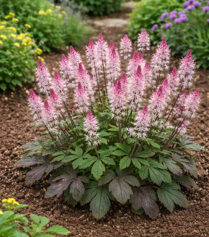 Raspberry Sundae Foam Flower (Tiarella 'Raspberry Sundae')